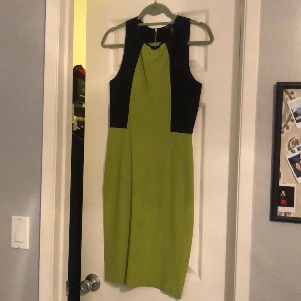 Kenneth Cole green body con dress